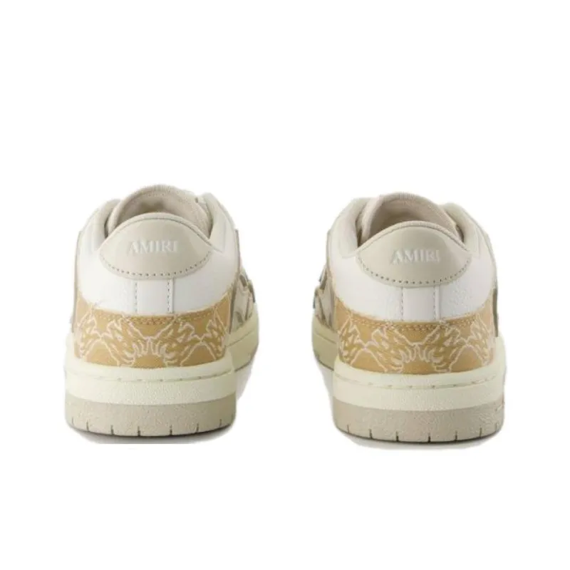AMIRI Low Top Skateboard Shoes Men's Yellow-4