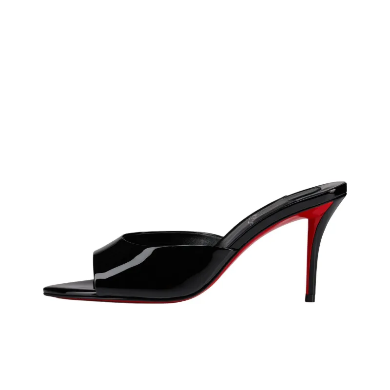 CL Slide Slippers 8cm Women's Black-0