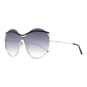 Ana Hickmann Metal Irregular Shape Sunglasses Women's Black