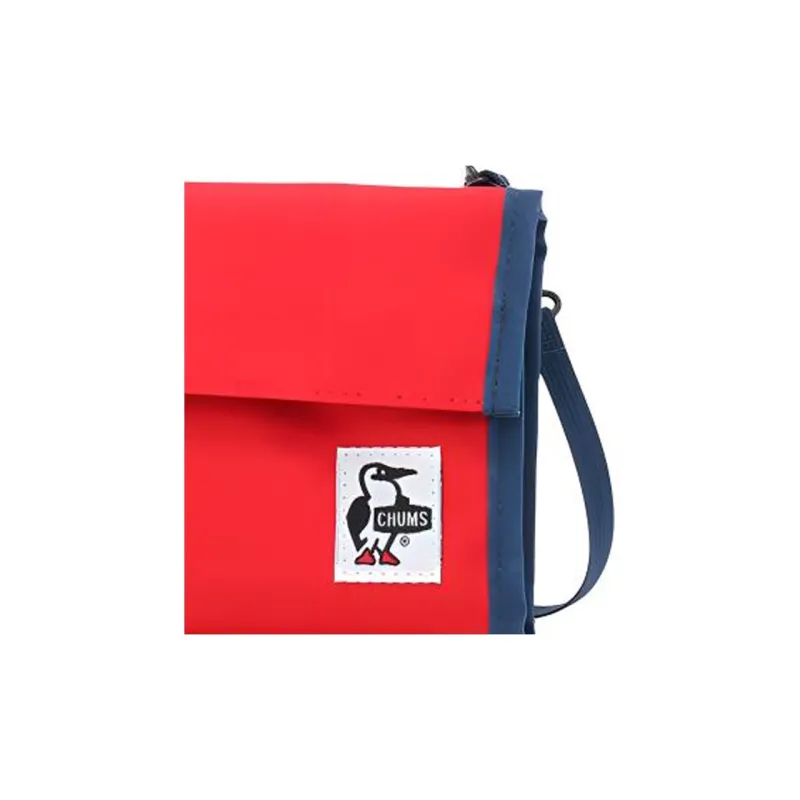 CHUMS Polyester Cell Phone Pouch, Handheld Crossbody Bag, Shoulder Bag Regular Unisex Red-2