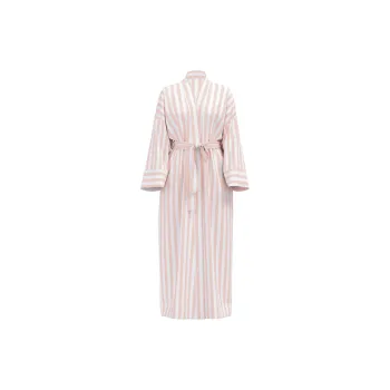 Victoria's Secret Pajama Robe Women's Orange White Stripes