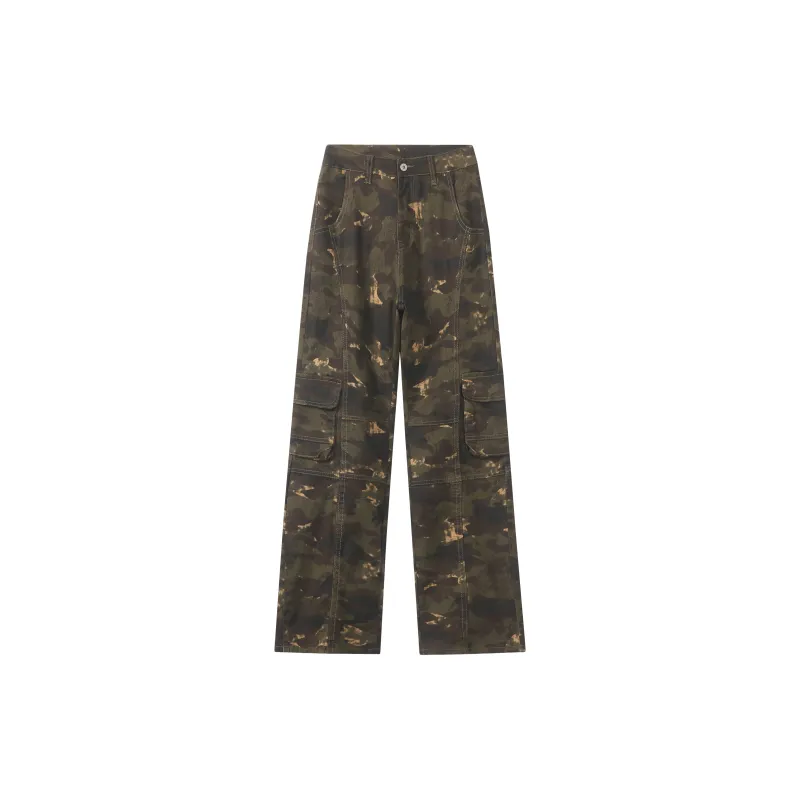 PAINT STAIN Trendy Jeans Unisex Fashion Camouflage-4