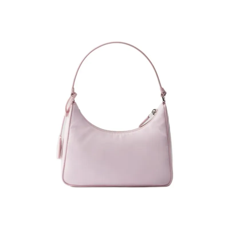 PRADA Re-Edition Recycled Polyamide Handbag Mini Women's Pink-3