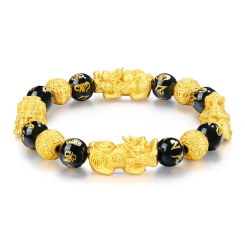 ZSY 999 Fine Silver Sterling Silver Beaded Bracelet Men's