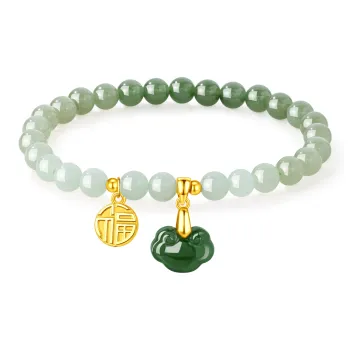 Lao Feng Xiang Hetian Jade Bracelets Jasper Women's