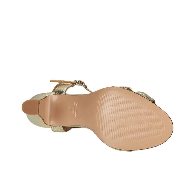JB MARTIN Latino Strap Sandals 9cm Women's Gold-6
