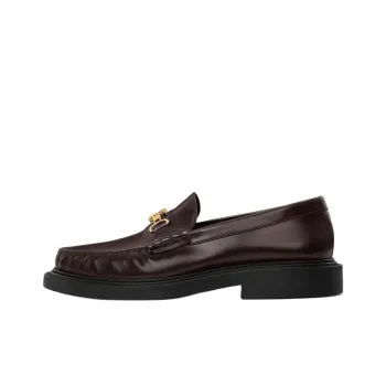 CELINE Universite Triomphe Loafers Women's Brown