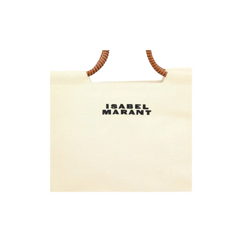ISABEL MARANT Logo Printed Tote Bag-4