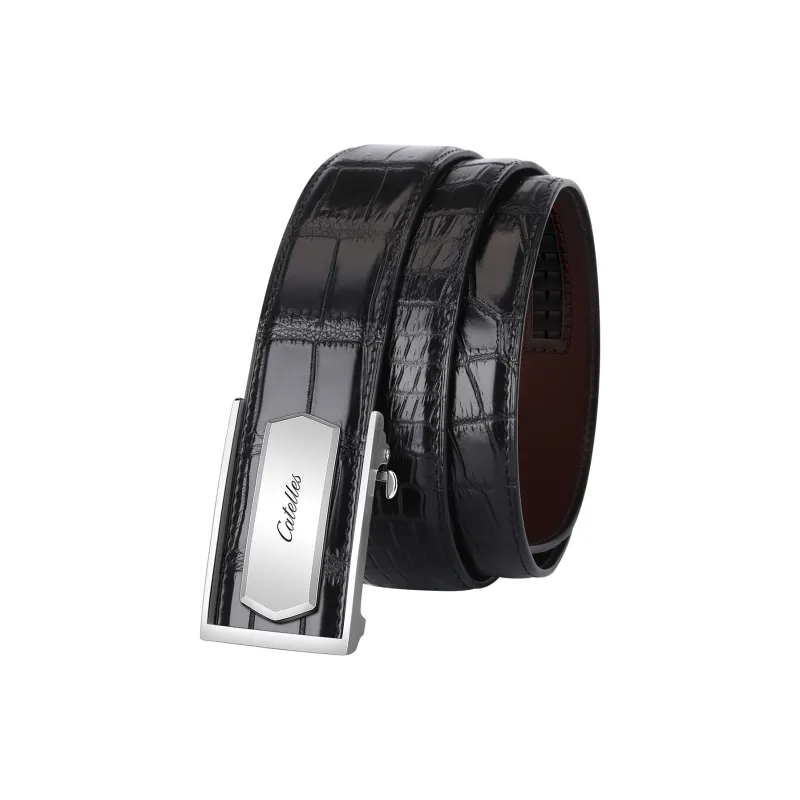CATELLES Crocodile Leather Leather Belts Men's 3.5cm/3.8cm-1