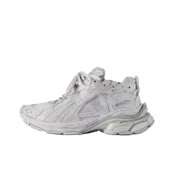 Balenciaga Runner Low-Top Chunky Sneakers Men's Silver Gray
