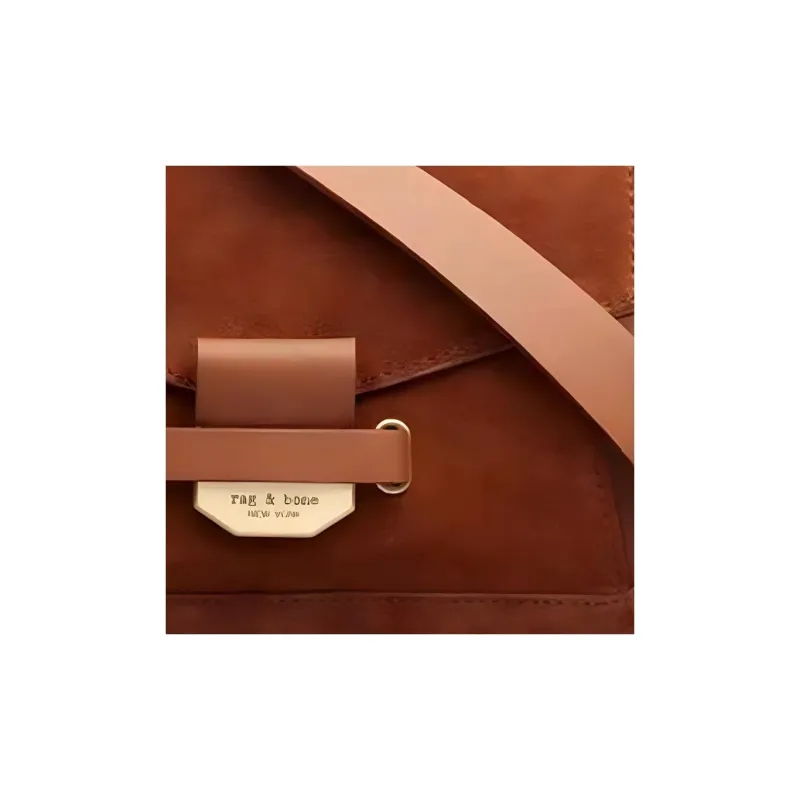 RAG&BONE Calf Suede Shoulder Bag Small Size Women's Brown-1