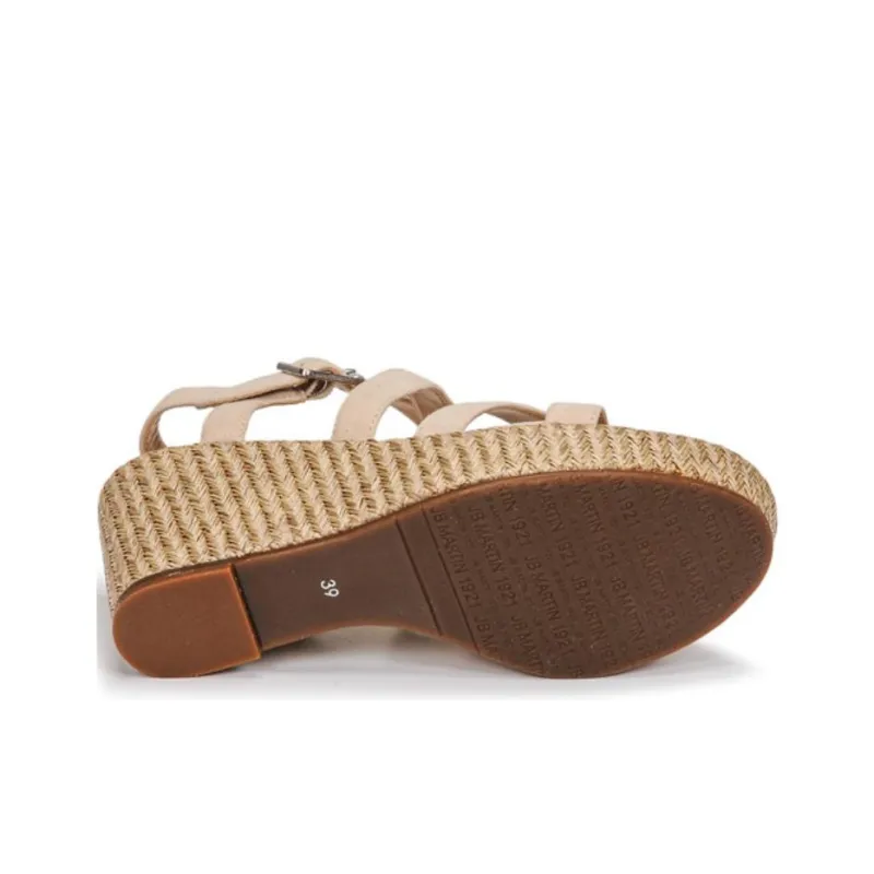 JB MARTIN Darelo Strap Sandals 8cm Women's Beige-6