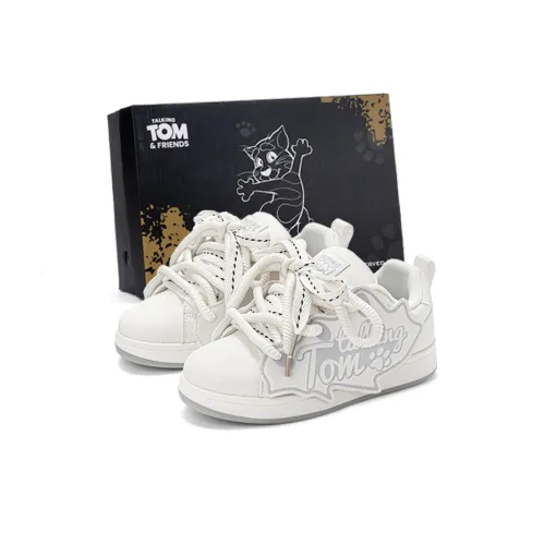 TALKING TOM Low Top Skateboard Shoes Unisex Pearl Rice