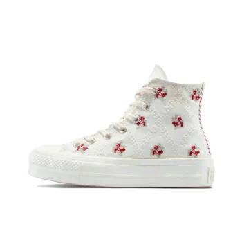 Chuck Taylor All Star Women's Converse Lift Platform High 'Cross Stitch Roses' Women's