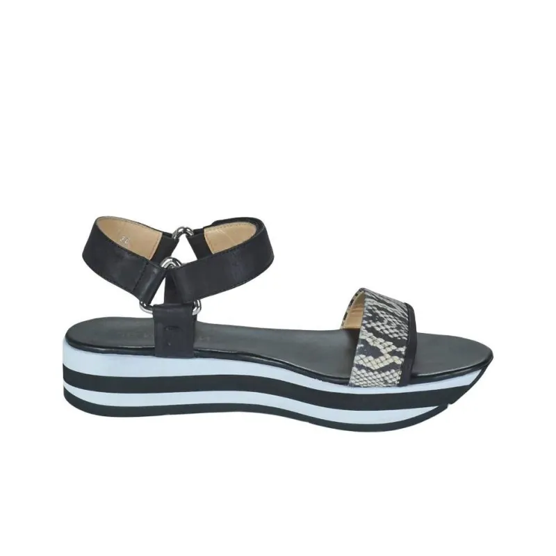 JB MARTIN Imani Strap Sandals 4.5cm Women's Black-1
