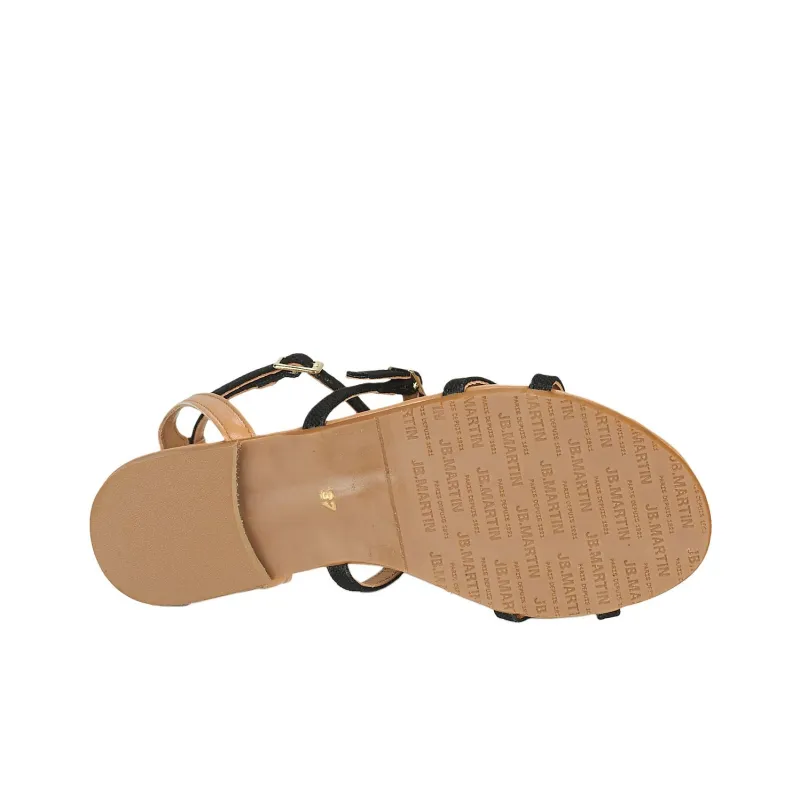 JB MARTIN Alicia Strap Sandals Women's Black-6