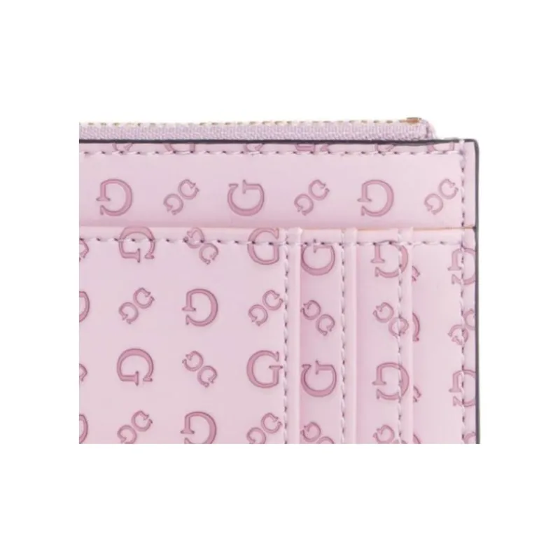 GUESS Artificial Leather Wallets Card Holders Women's Purple-3