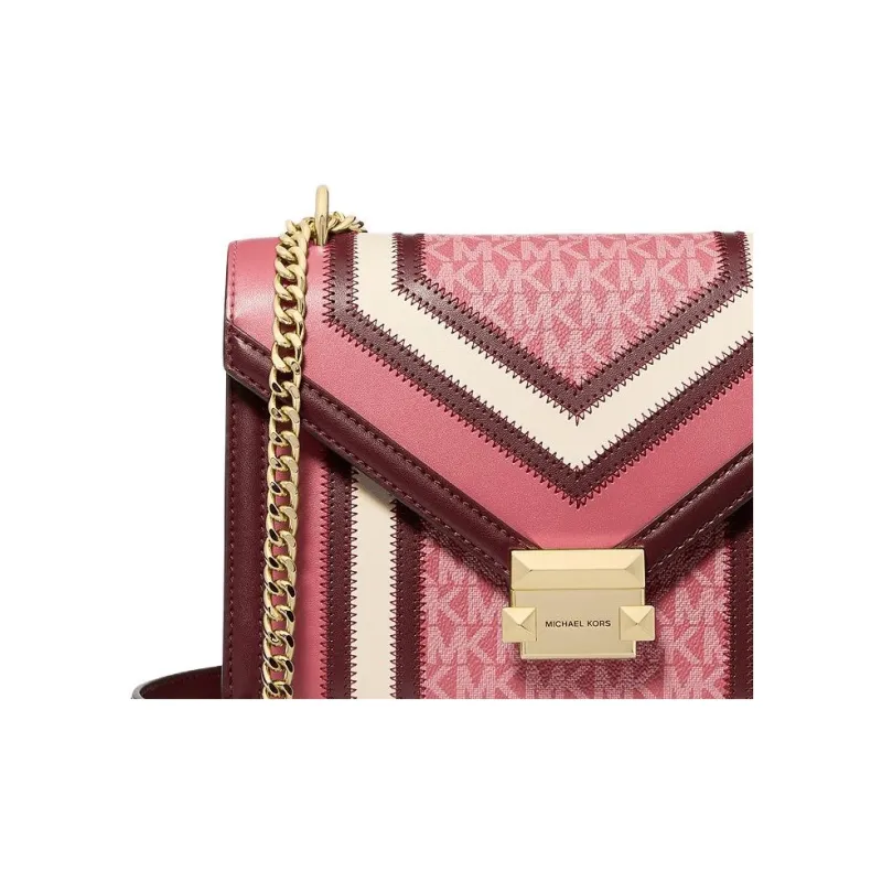 MICHAEL KORS Polyurethane PU Crossbody Bag, Shoulder Bag Medium Size Women's Fuchsia-4