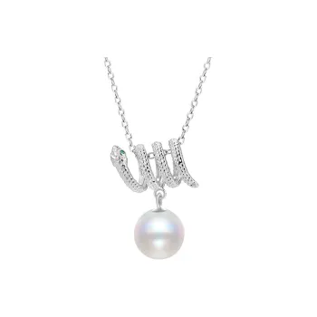 ORDI Pearl Collarbone Chain Pendant Necklace Women's