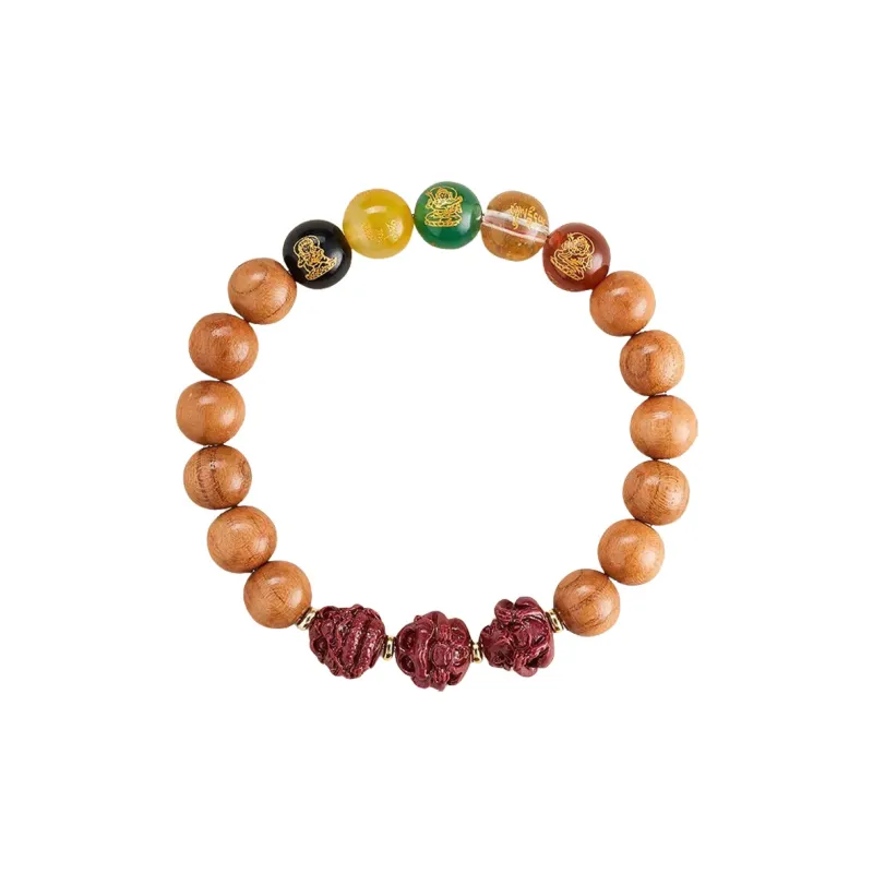 JIUHUASHAN Peachwood Bracelets Unisex-17