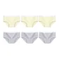 6 Pack (3 White Yellow+3 White Purple)