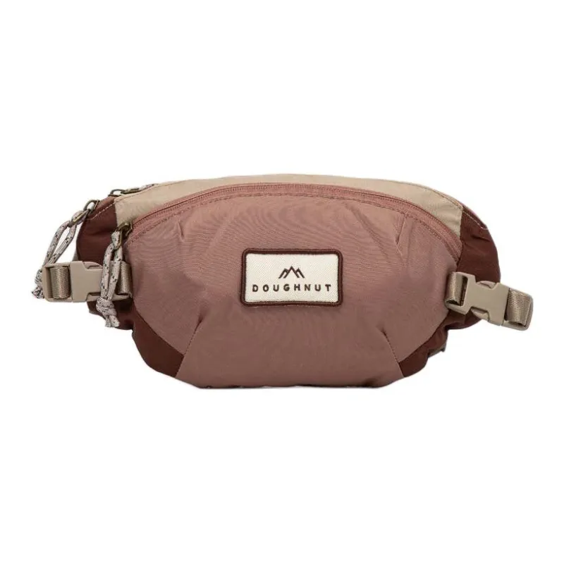 Doughnut Nylon Fabric One Shoulder Crossbody Fanny Pack Regular Women's Chestnut-0