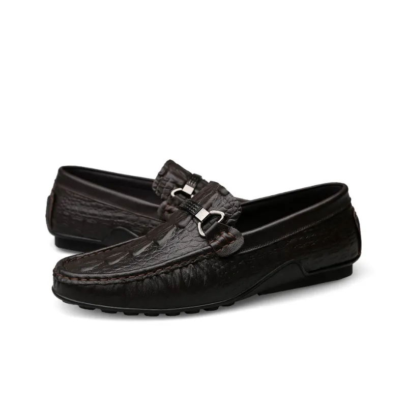CKVUSAMG Gommino Loafers Unisex Black/Brown-4