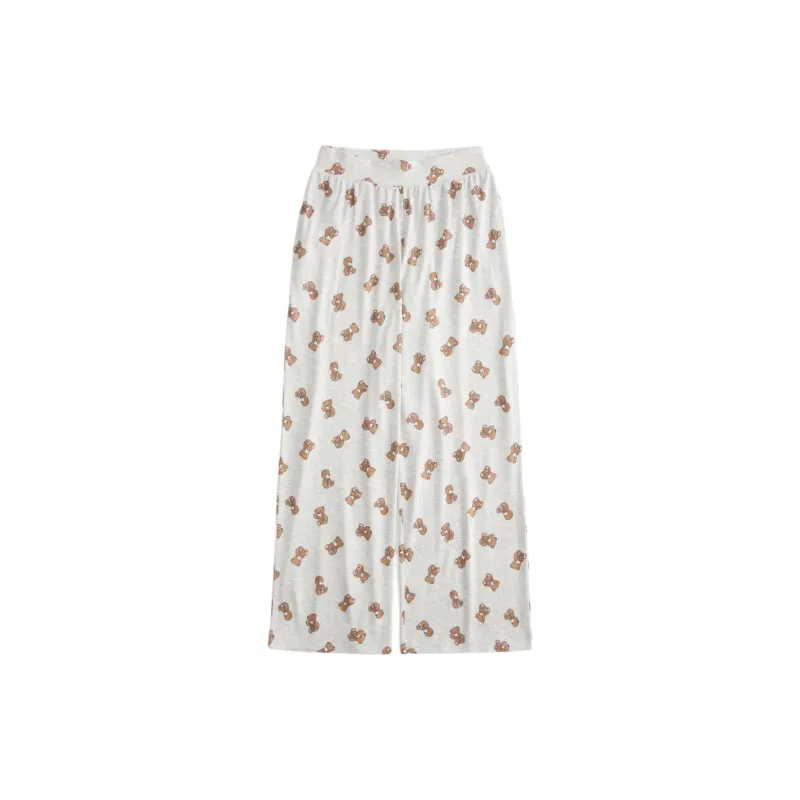 Hollister Pajama Pants Women's Little Bear Full Of Prints-0