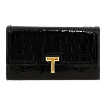 TOM FORD T Logo Plaque Chain Wallet