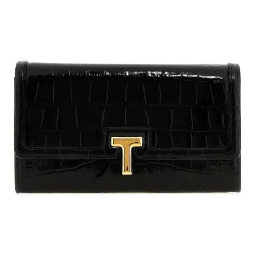 TOM FORD T Logo Plaque Chain Wallet