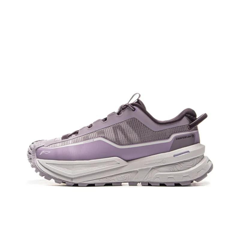 LiNing CF Su Xingchuan Low-Top Outdoor Trekking Shoes Unisex Purple-0