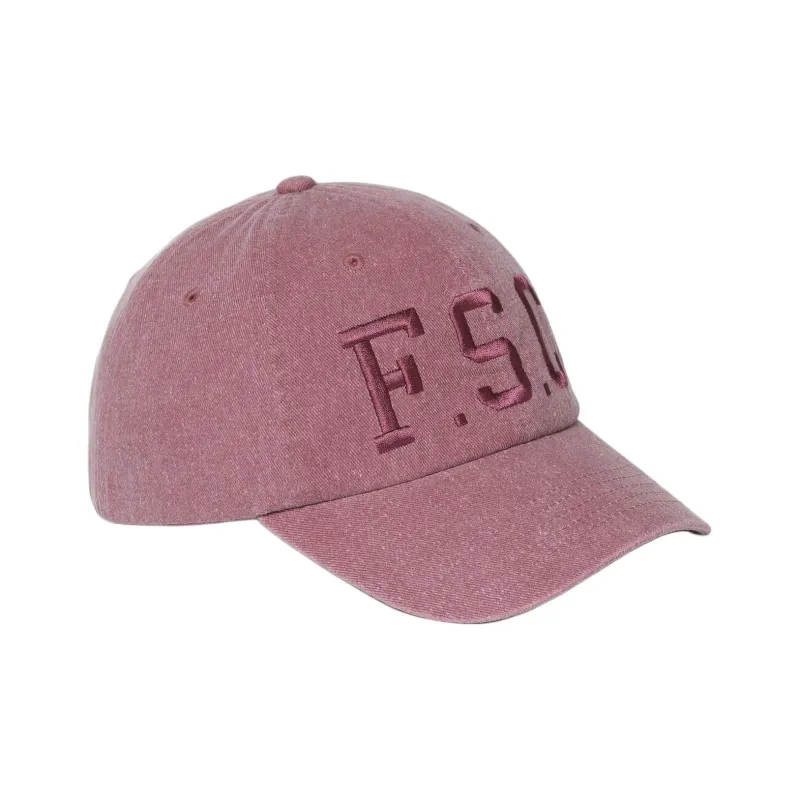 FILA Twill Cotton 100% Cotton Baseball Caps Unisex Pink-1