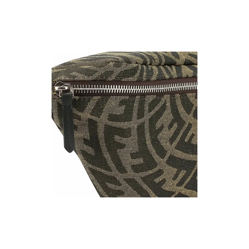 FENDI Polyester Cow Leather Cotton Canvas Bag Sling Bag Shoulder Bag Crossbody Bag Fanny Pack Kids' Brown-3