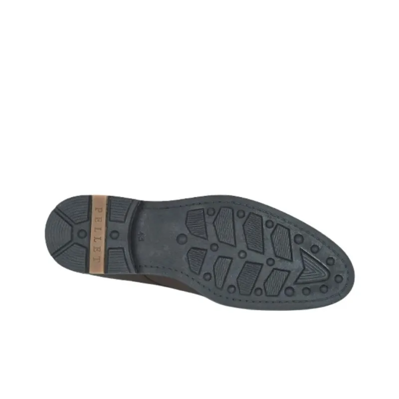 PELLET Dress Shoes Men Low Top Brown-6