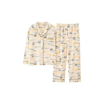 Pretty Lady Pajama Set Women's Panda Patchwork
