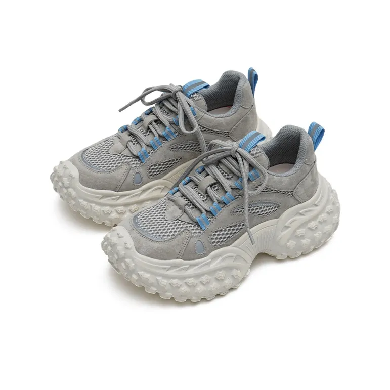 MASOOMAKE Breathable Lightweight Height Increasing Low Top Chunky Sneakers Women's-15