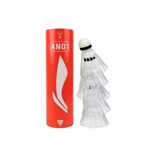 LiNing AN01 Nylon Shuttlecock 6 Pack Nylon Everyday Shuttlecocks