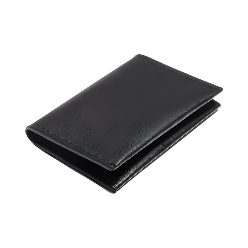 ZARA Polyurethane Card Holder Regular Men's Black-1