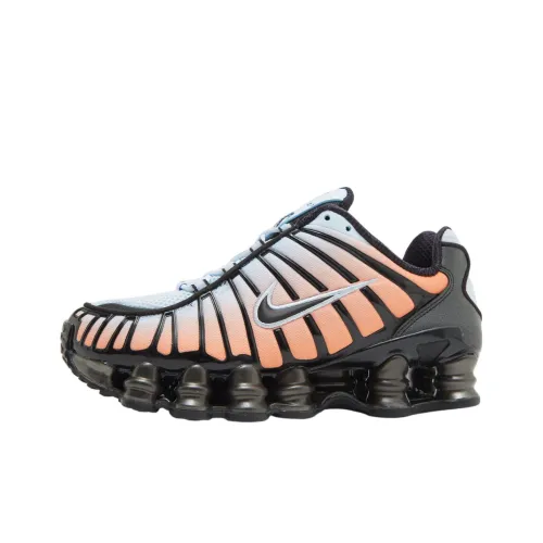 Nike Shox TL Series Slip Resistant Breathable Low Top Casual Running Shoes Women's Black Orange
