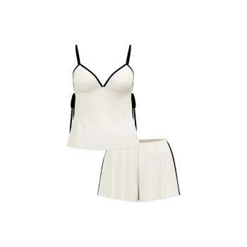 Victoria's Secret Pajama Set Women's Coconut White