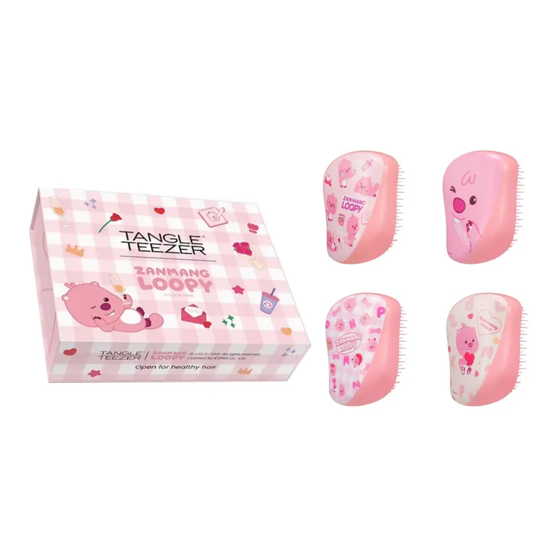 Tangle Teezer x ZANMANG LOOPY Heartfelt Box Portable Comb Set Fluffy-6