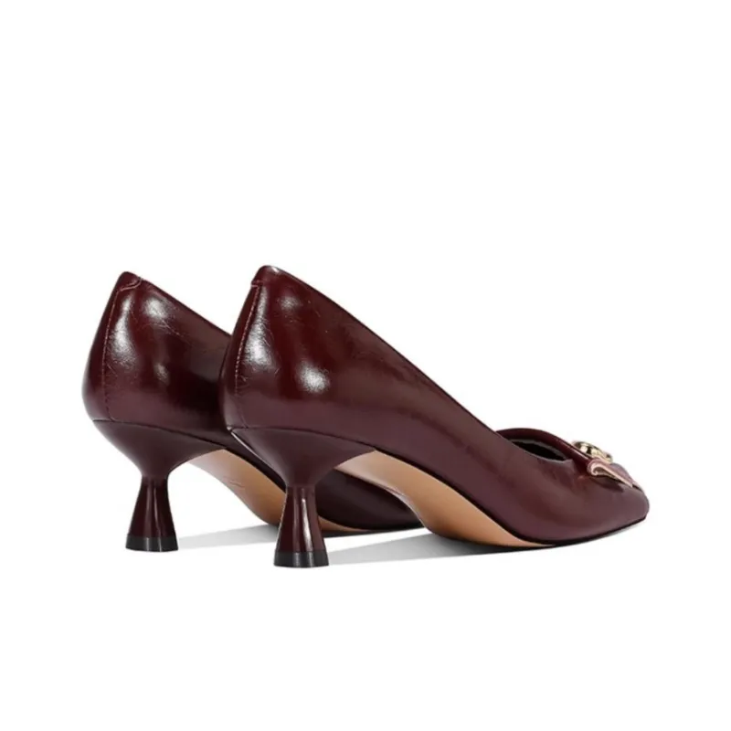 JESSICA SOPHIA Flared Heel High Heels 5cm Women's-5