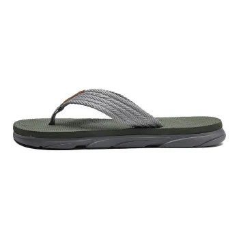 Le Drag Slippers Black/Army Green/Brown