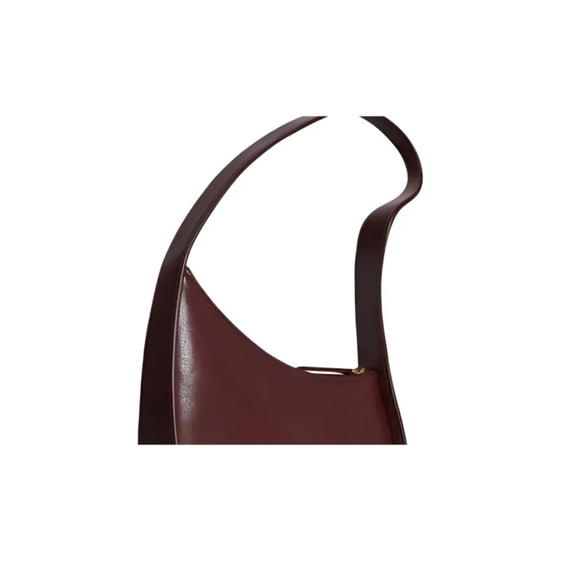 THE ROW Half Moon Zip Up Shoulder Bag-4