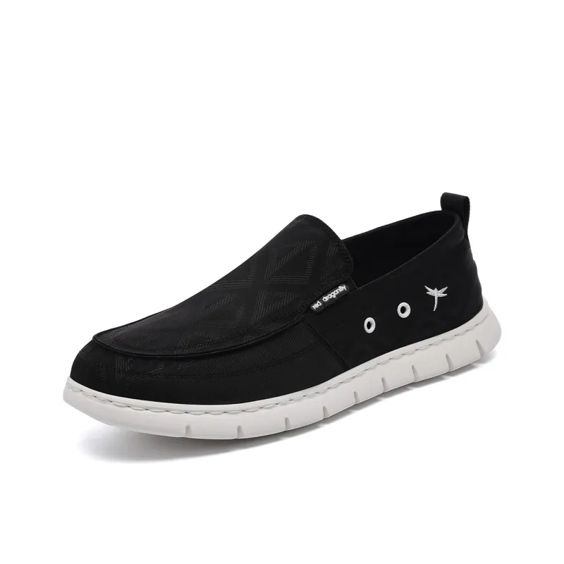 RED DRAGONFLY Casual Fabric Shoes Low Top Slip on Slip on Shoes Lightweight Slip on Shoes-1