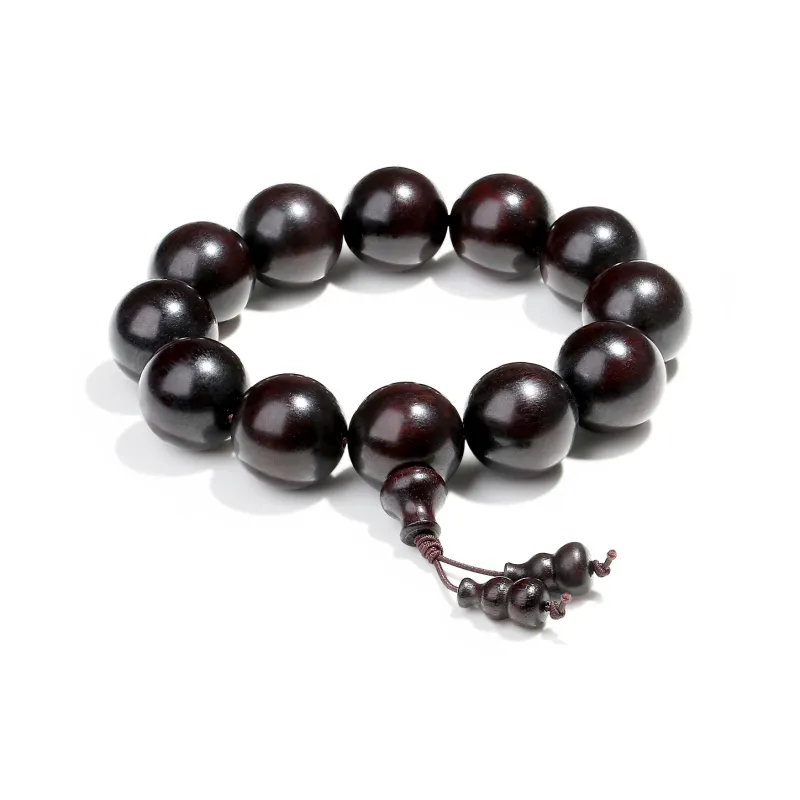 PUTUOSHANWENCHUANG Rosewood Bracelets Unisex-4