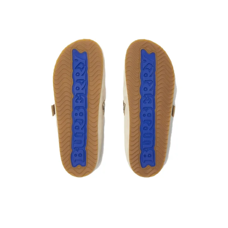 Burberry Wrap toe Slippers Men's Beige-5