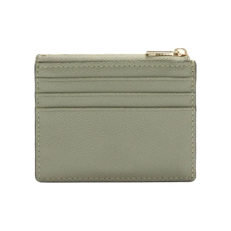 Furla Leather Card Holder Trumpets Women's Green-1