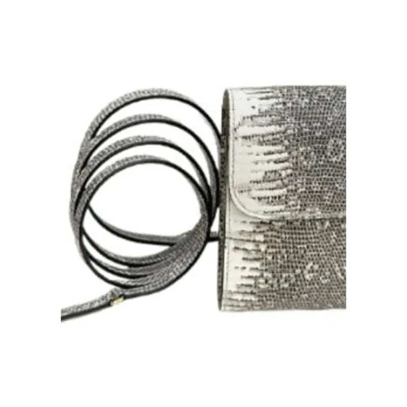 HERMES Lizard Skin Shoulder Bag Crossbody Bag Wallet Regular Women's Original-2