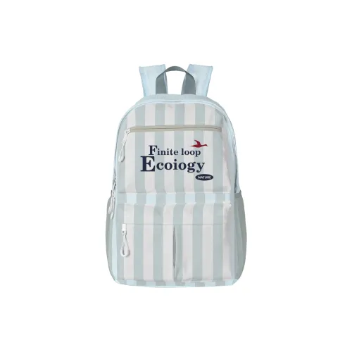 FINITE LOOP Eco Friendly Fabric Travel Backpack Regular Unisex Gray